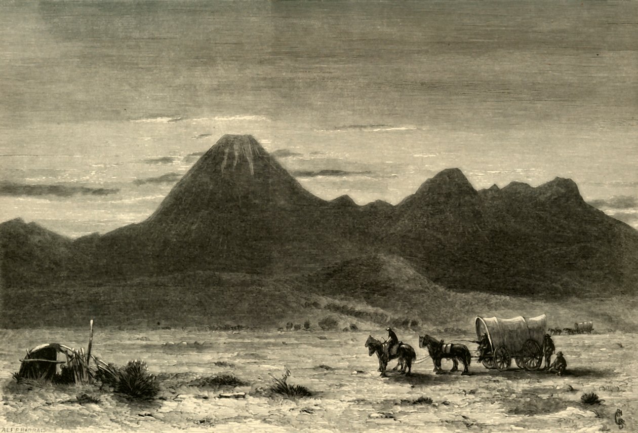 लैसेंस बट्टे, सैक्रामेंटो वैली, 1872। द्वारा अल्फ्रेड हैराली