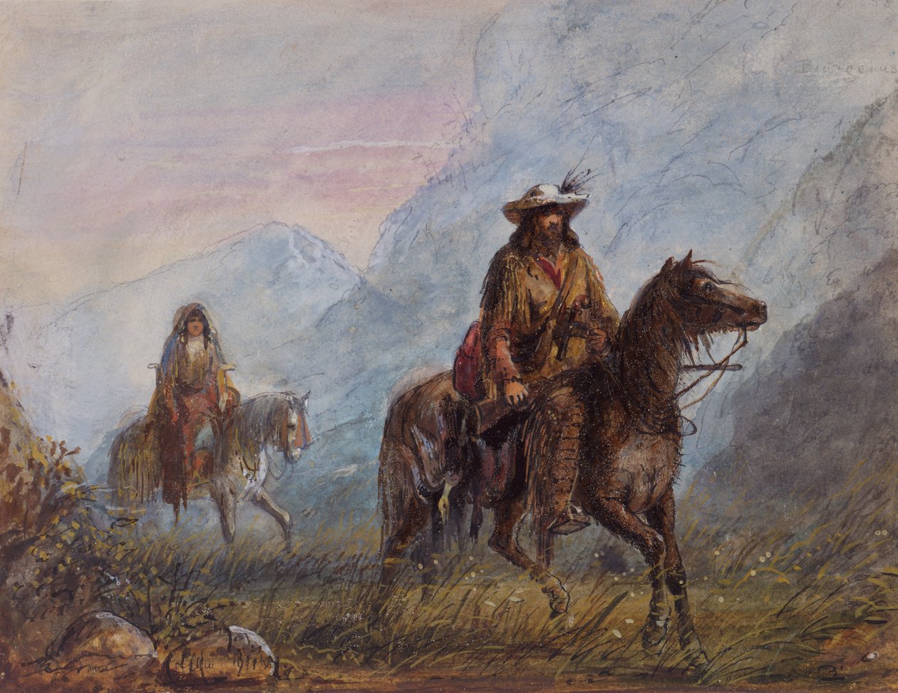 कैप्टन जोसेफ रदरफोर्ड वॉकर, c.1837 (कागज पर जल रंग) द्वारा अल्फ्रेड जैकब मिलर