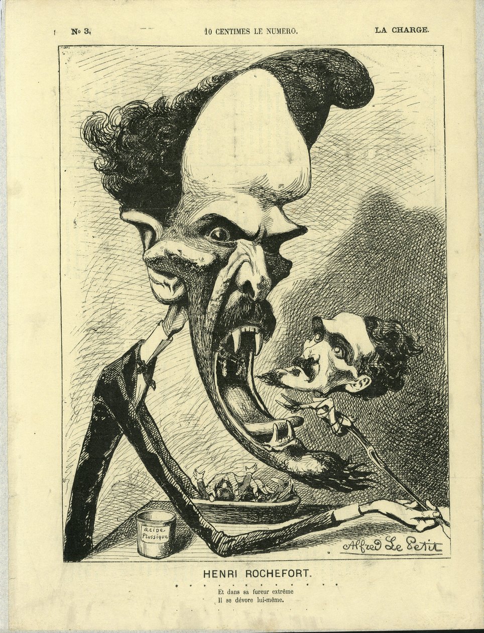 ला चार्ज (1870), नंबर 3 . में अल्फ्रेड ले पीट (1841-1909) का चित्रण द्वारा अल्फ्रेड ले पेटिट