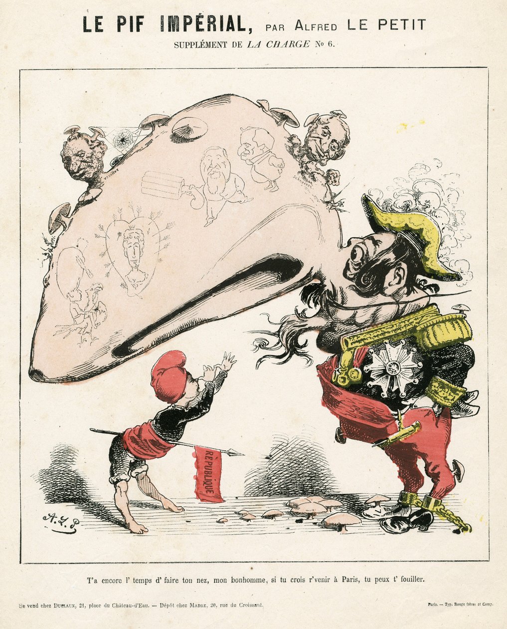 चार्ज (1870), नंबर 6, रंग में व्यंग्य द्वारा अल्फ्रेड ले पेटिट