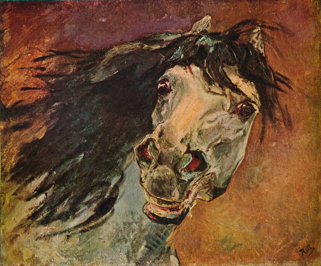 अंडालूसी घोड़ा सिर, c1910 द्वारा अल्फ्रेड रोल