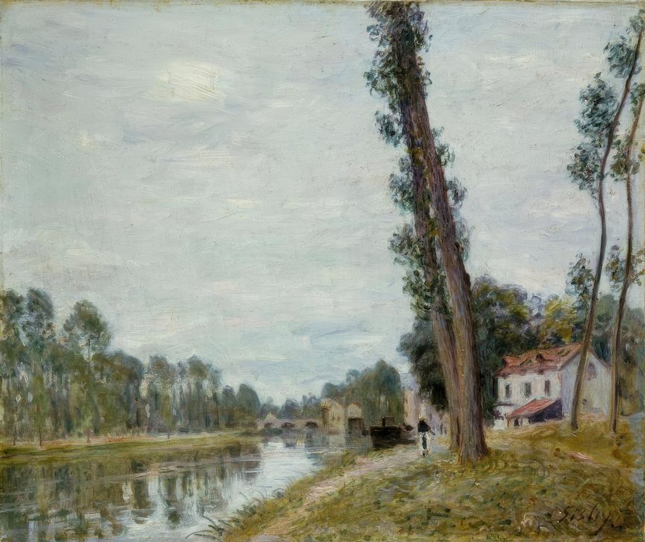 Flußlandschaft द्वारा अल्फ्रेड सिसली