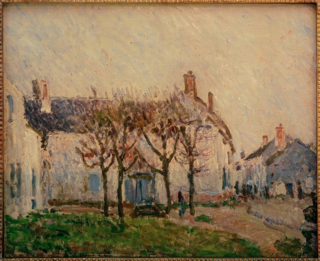 Moret-sur-Loing में स्ट्रीट द्वारा अल्फ्रेड सिसली