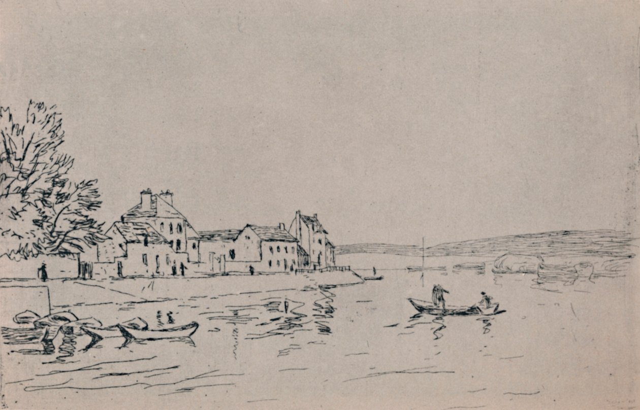 द बैंक ऑफ़ लोइंग, c.1880s, 1946 द्वारा अल्फ्रेड सिसली