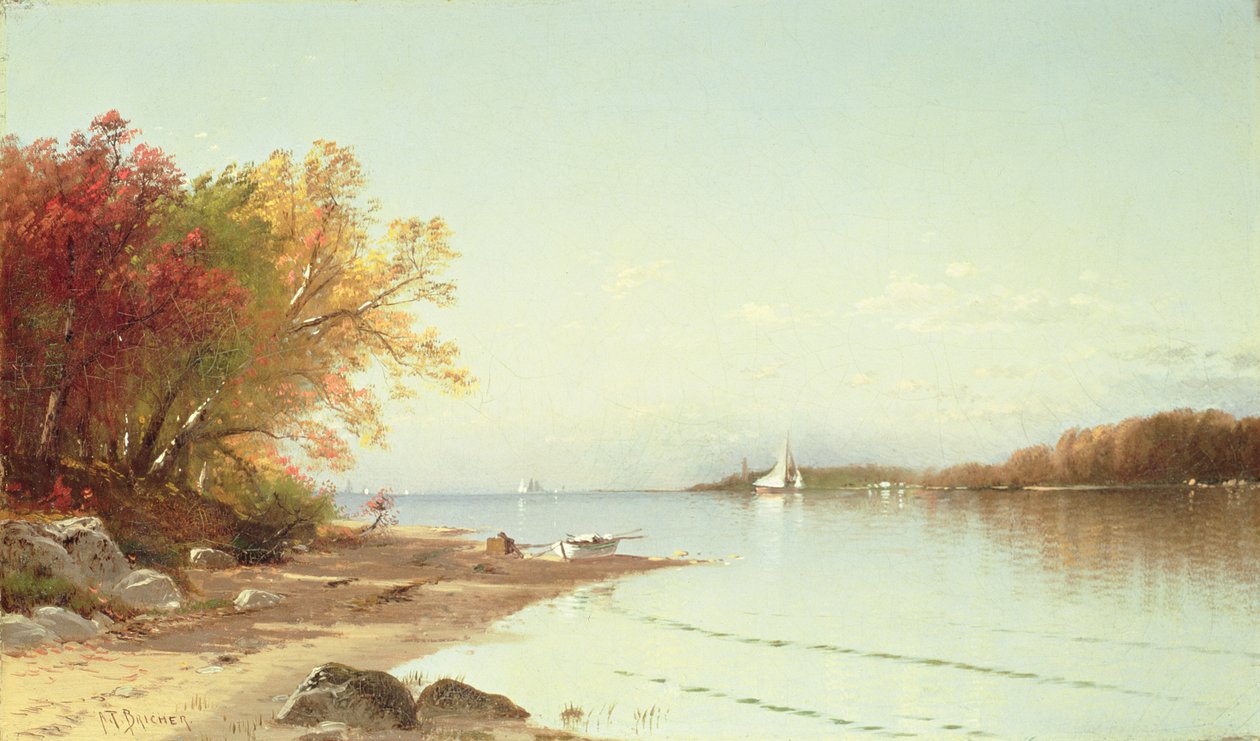 Narragansett Bay, शरद ऋतु, रोड आइलैंड द्वारा अल्फ्रेड थॉम्पसन ब्रिचर