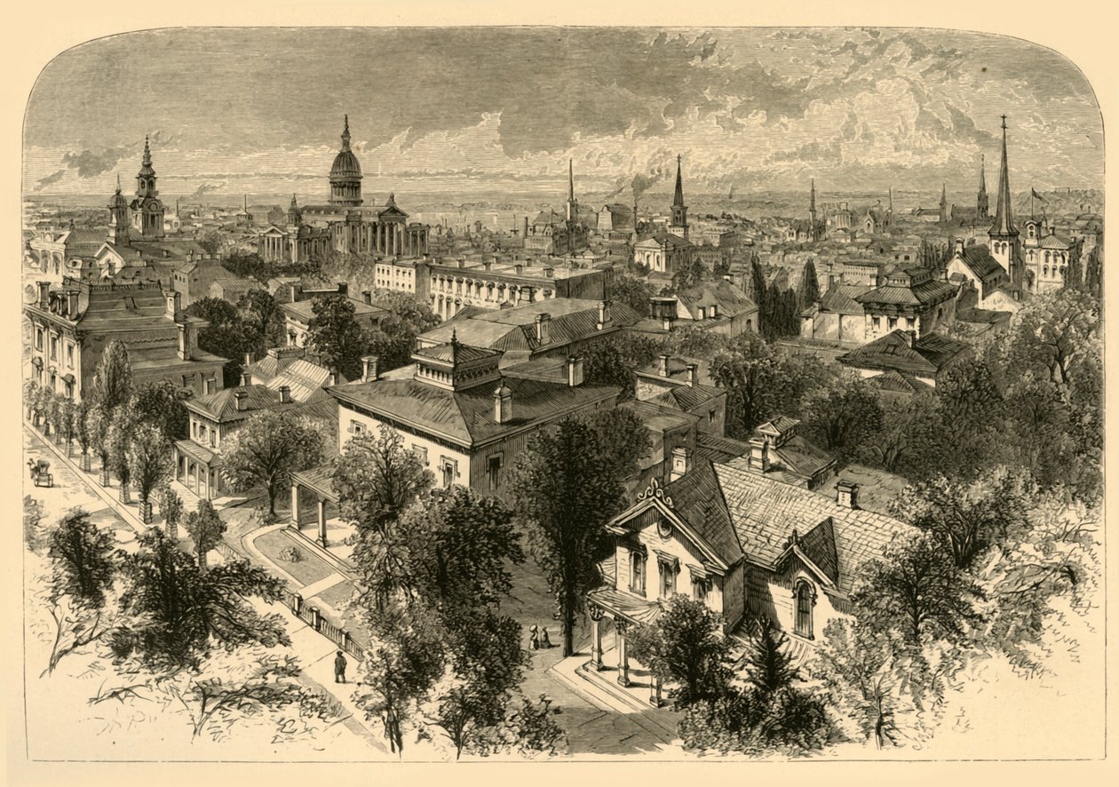 मिल्वौकी शहर, 1874। द्वारा अल्फ्रेड वाउड