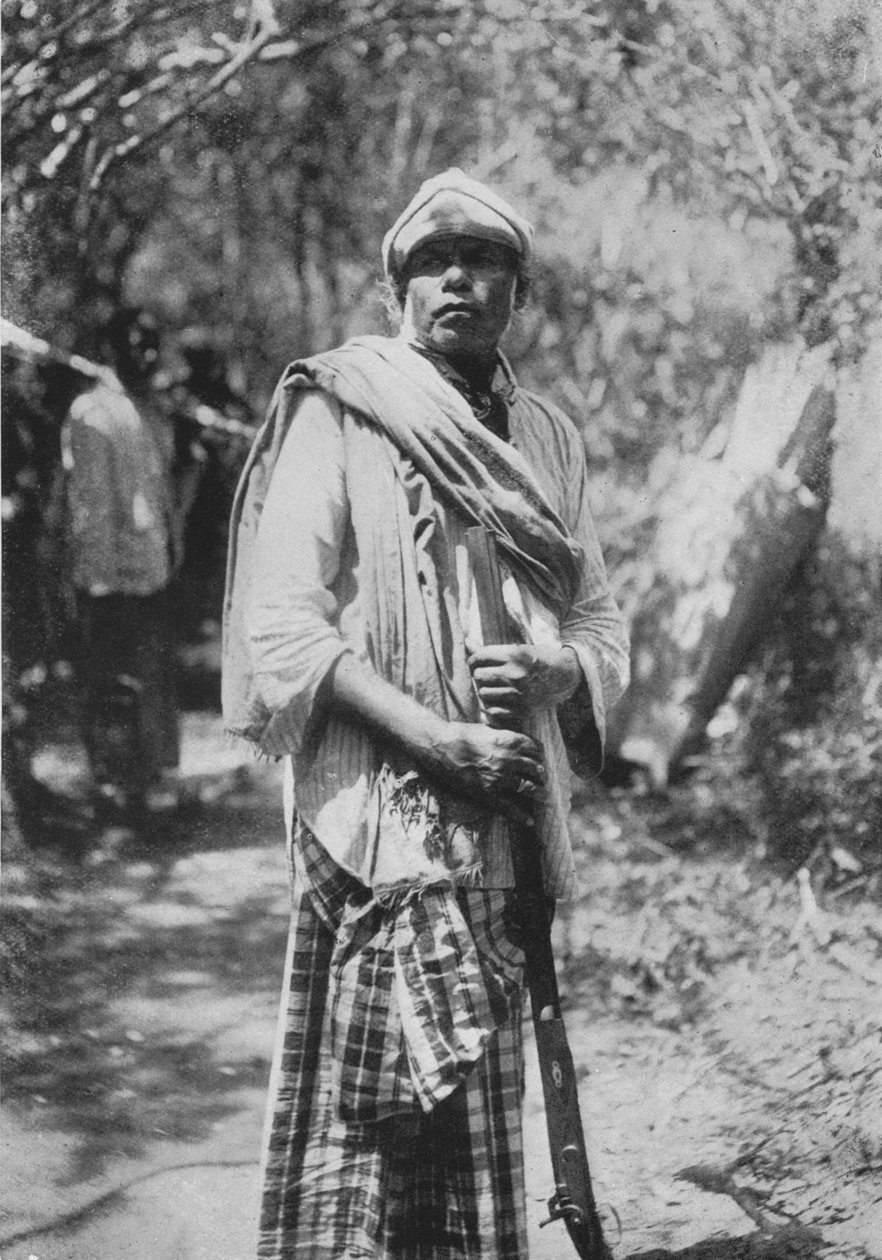 एक सीलोन शिकारी या शिकारी, c1890, 1910 द्वारा अल्फ्रेड विलियम अमैंडस प्लेट