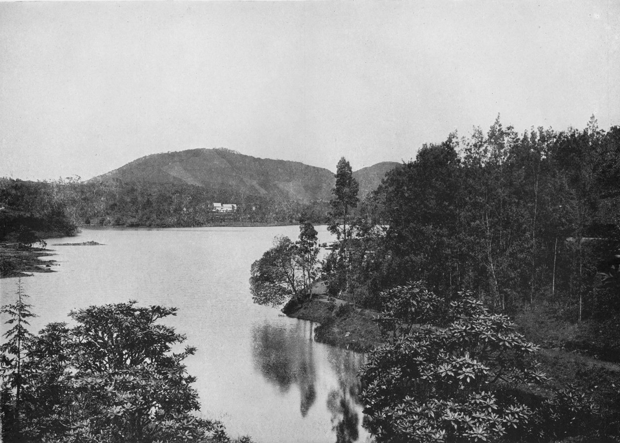 नुवारा एलिया झील का एक कोना, c1890, 1910 द्वारा अल्फ्रेड विलियम अमैंडस प्लेट