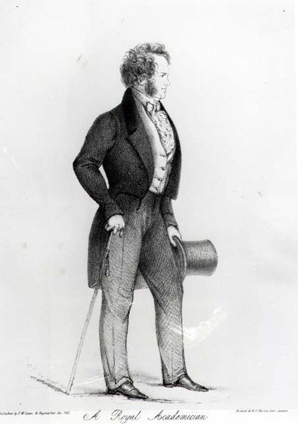 एक रॉयल शिक्षाविद, पोर्ट्स ऑफ चार्ल्स लैंडसीर (1799-1879), पब। थॉमस मैकलीन द्वारा, 1843 द्वारा 