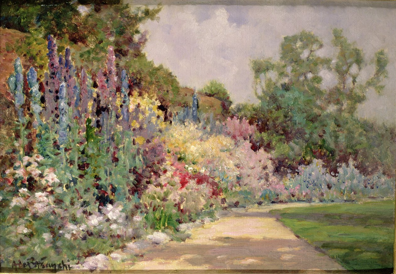Herbaceous Border द्वारा अल्फ्रेड डी ब्रेन्स्की