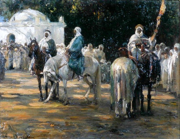 मेशेड के सामने, c.1903 (कैनवास पर तेल) द्वारा विरुस्ज़ कोवाल्स्की द्वारा अल्फ्रेड