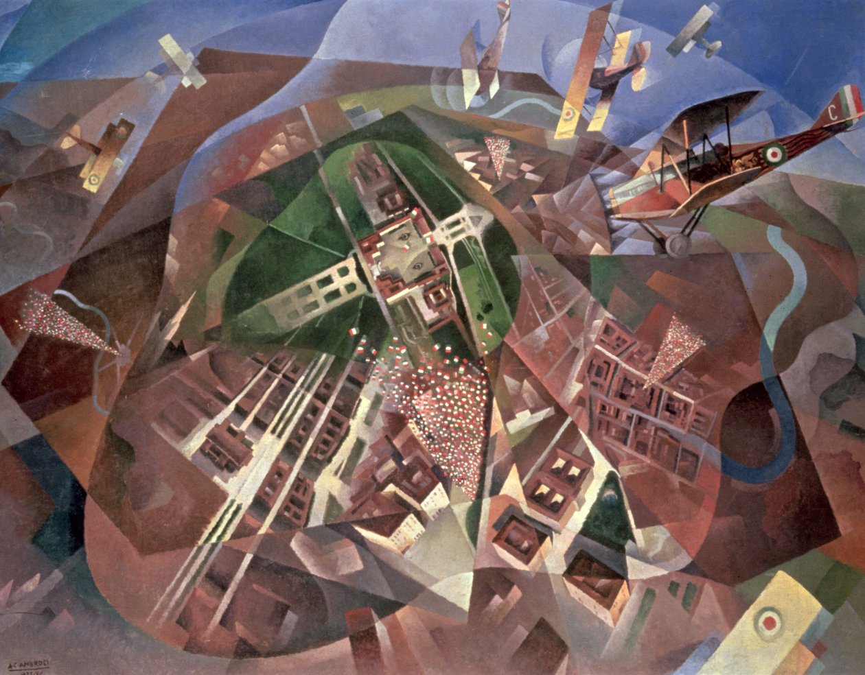 फ्लाइट ओवर विएना, 1933 द्वारा अल्फ्रेडो जी। एम्ब्रोसी