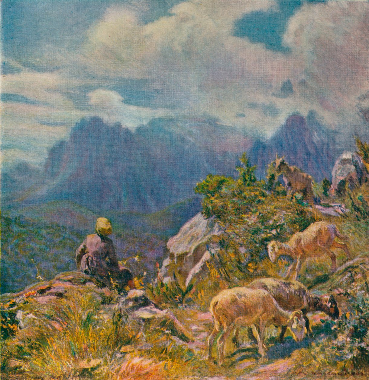 अपुआन आल्प्स में चारागाह, c1922 द्वारा अल्फ्रेडो Vaccari