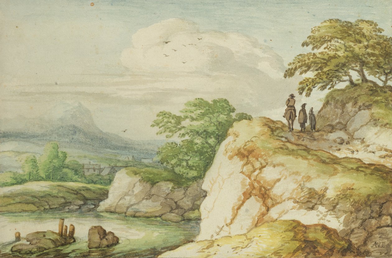 हाईलैंड्स में पैदल यात्री, c.1655 द्वारा एलर्ट वैन एवरडिंगन