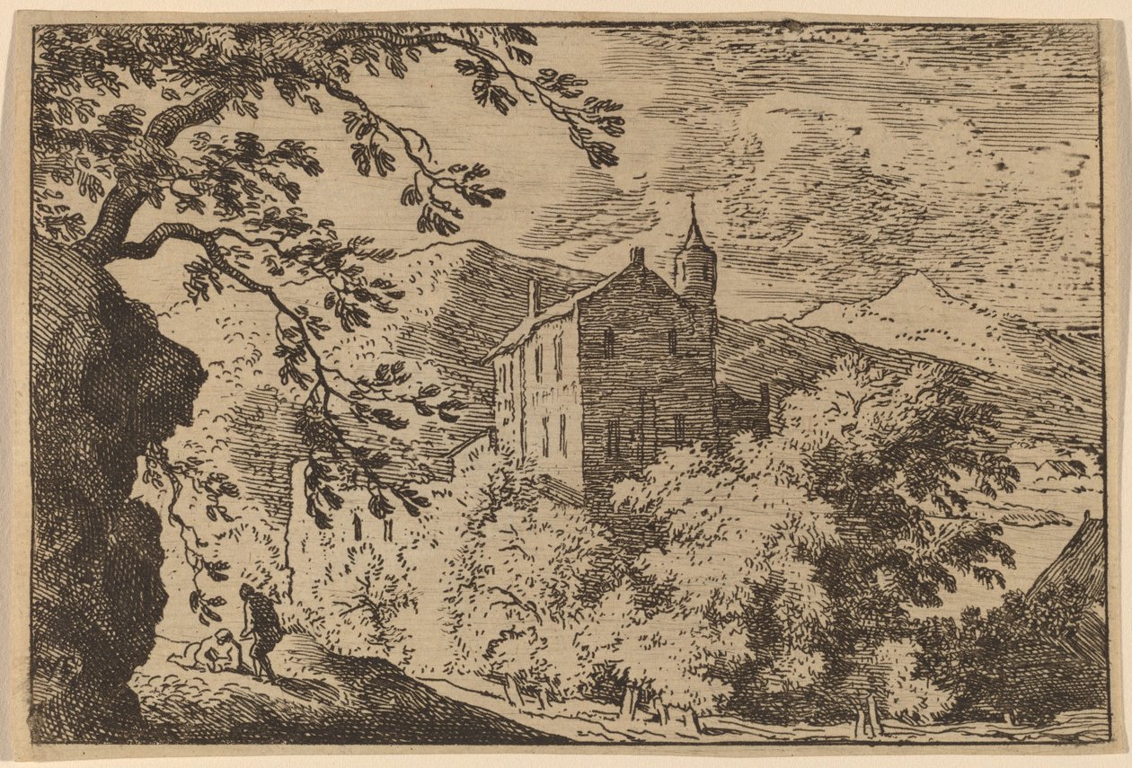 बुर्ज वाला बड़ा घर, शायद c. 16451656. द्वारा एलर्ट वैन एवरडिंगन