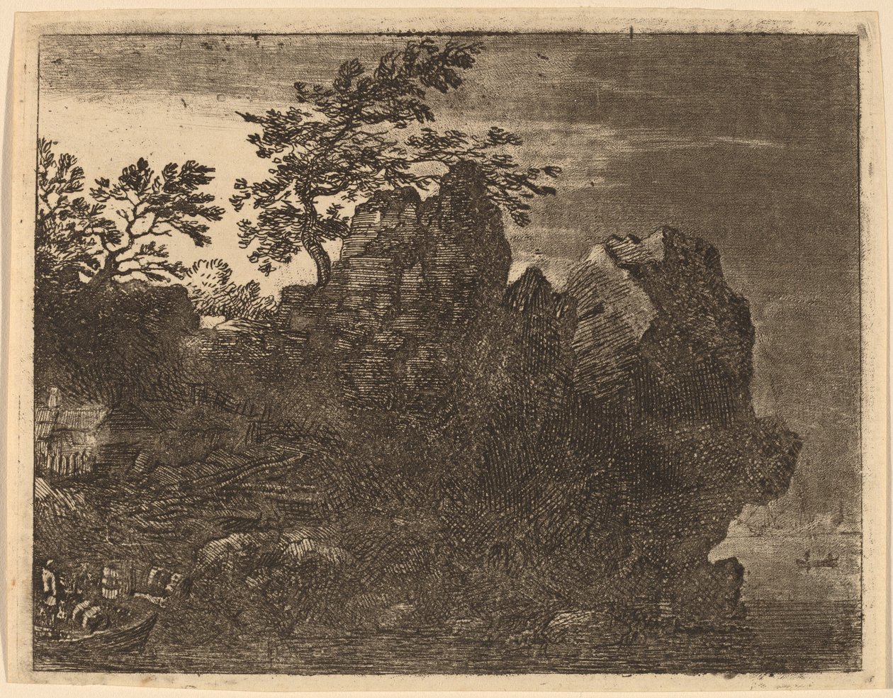 नदी पर बड़ी चट्टान, शायद c. 16451656. द्वारा एलर्ट वैन एवरडिंगन