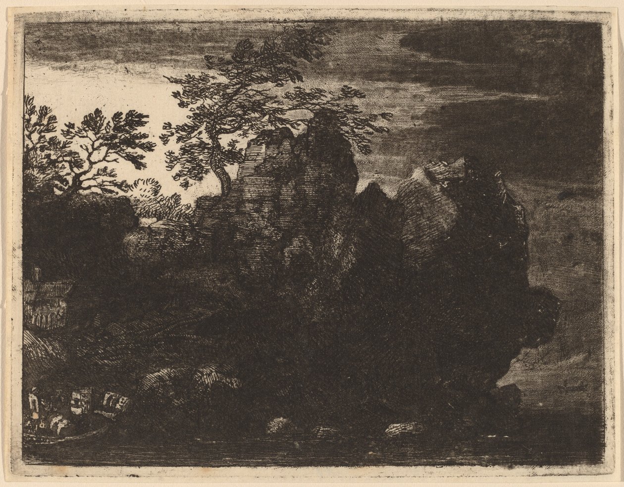 नदी पर बड़ी चट्टान, शायद c. 16451656. द्वारा एलर्ट वैन एवरडिंगन