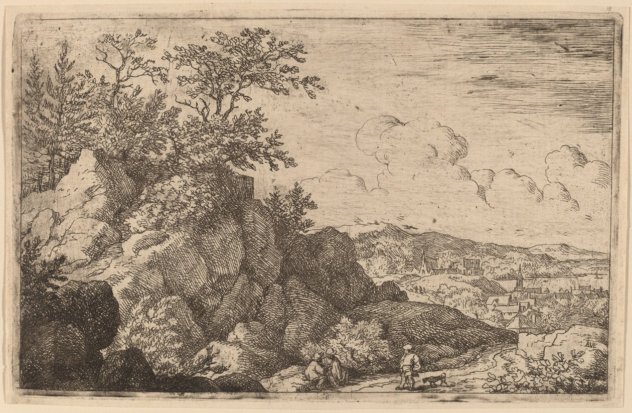 किसान अपने कुत्ते के साथ, शायद c. 16451656. द्वारा एलर्ट वैन एवरडिंगन
