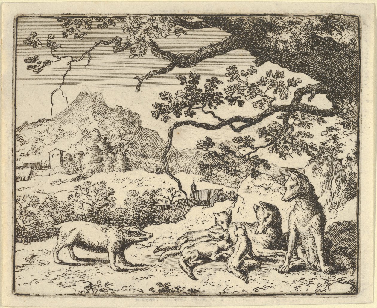 रेनार्ड बेजर से एक नया प्रशस्ति पत्र प्राप्त करता है, 1650-75। द्वारा एलर्ट वैन एवरडिंगन
