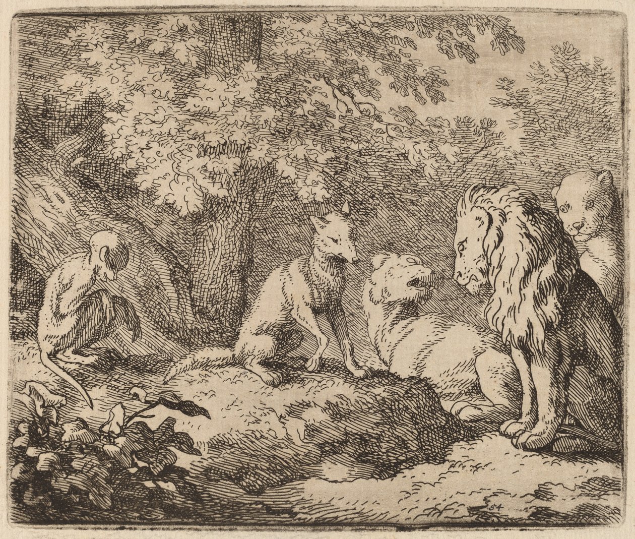 रेनार्ड टेल्स ए स्टोरी ऑफ़ हिडन ट्रेज़र, शायद c. 16451656. द्वारा एलर्ट वैन एवरडिंगन