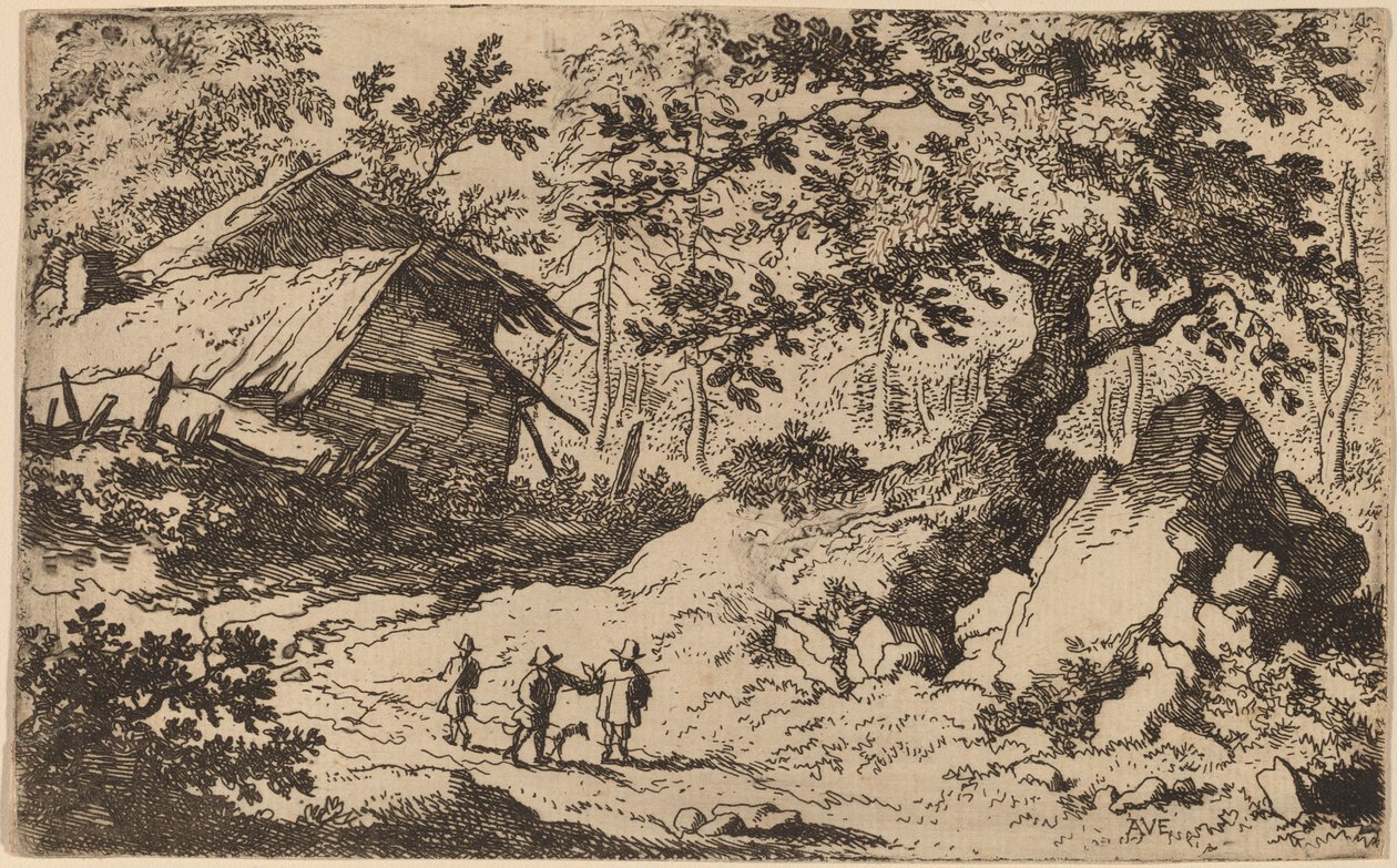 खंडहर कॉटेज, शायद सी. 16451656. द्वारा एलर्ट वैन एवरडिंगन