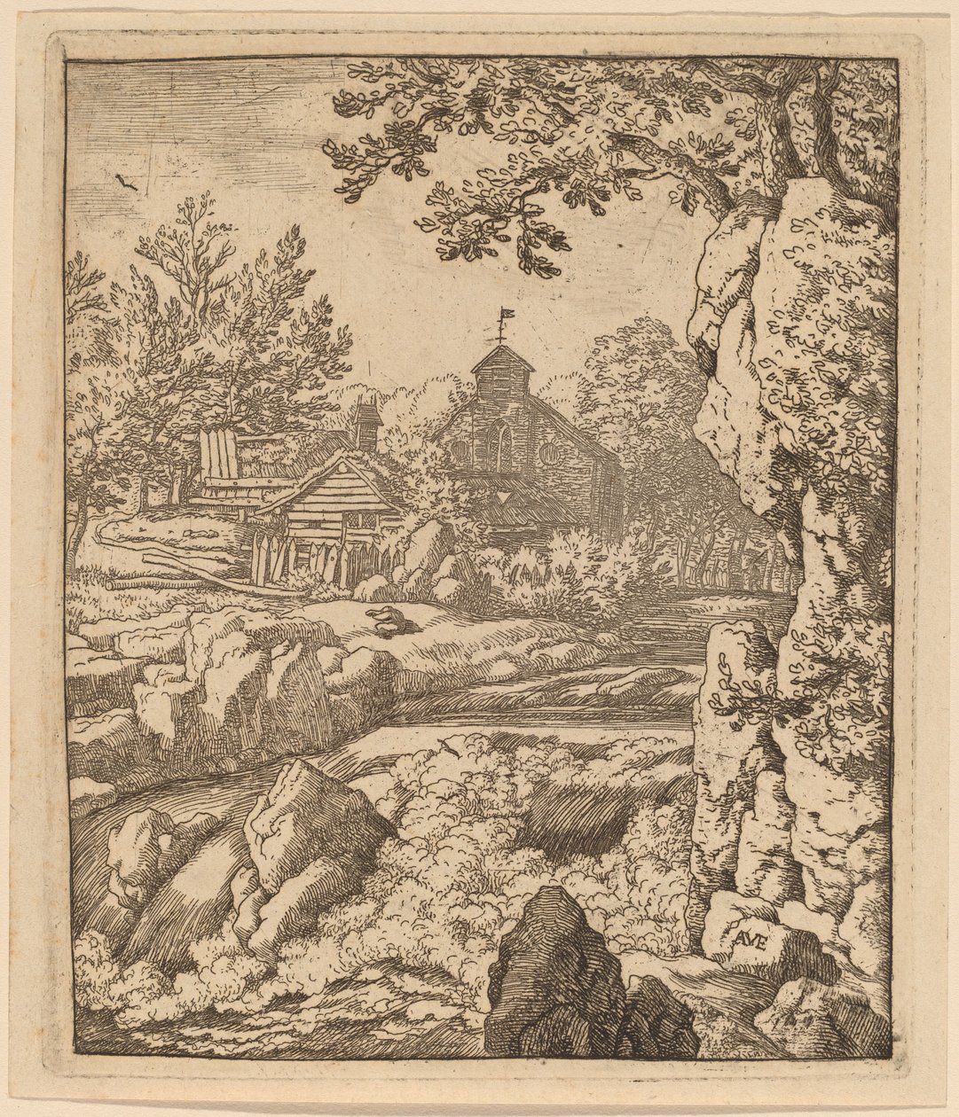 झरना, शायद सी. 16451656. द्वारा एलर्ट वैन एवरडिंगन