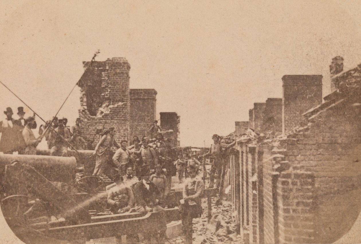 फोर्ट सम्टर की निकासी, अप्रैल 1861, अप्रैल 1861। द्वारा अल्मा ए पेलॉट।