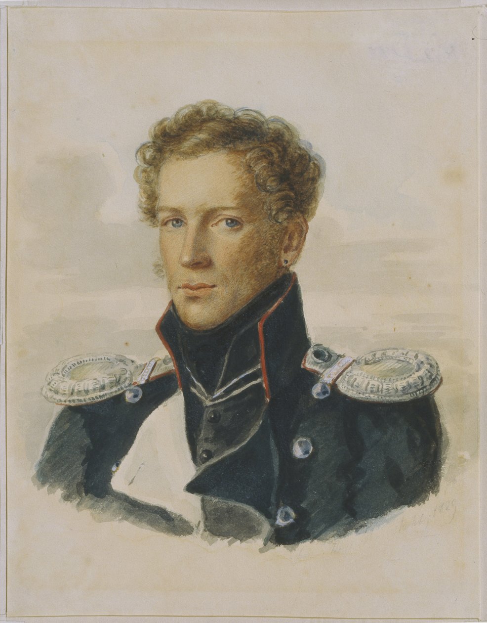 सर्गेई लांस्कॉय 1789-1832, शेवेलियर गार्ड के अधिकारी, 1829 द्वारा Alois Gustav Rockstuhl