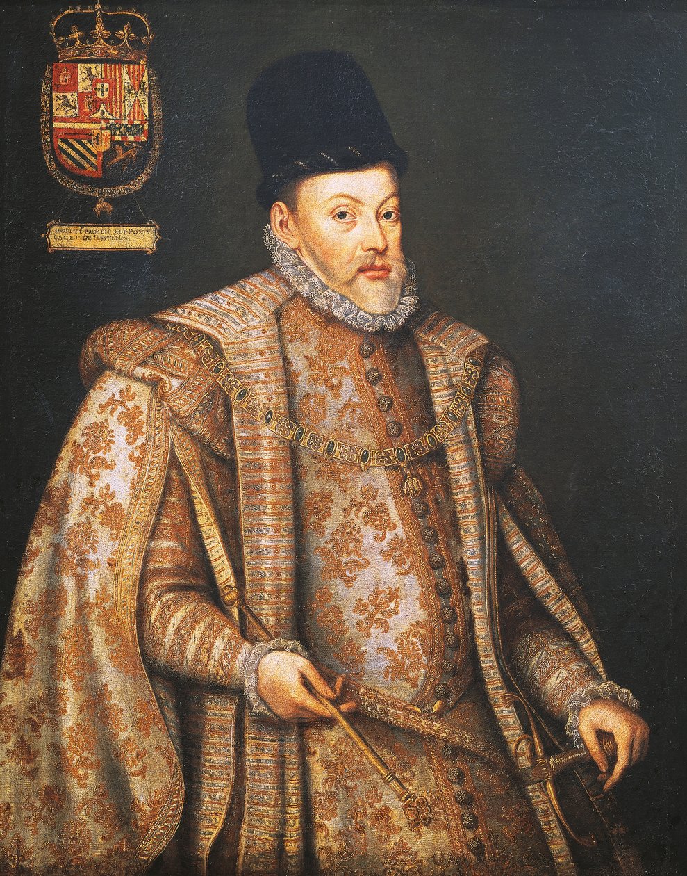 स्पेन के फिलिप द्वितीय का पोर्ट्रेट (Valladolid .) द्वारा अलोंसो सांचेज़ कोएलो