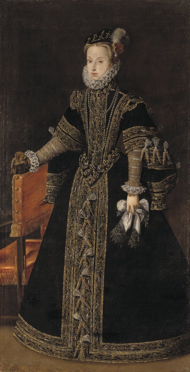 ऑस्ट्रिया की रानी, स्पेन की रानी, c.1570 द्वारा सांचेज़ कोएलो का अलोंसो स्टूडियो