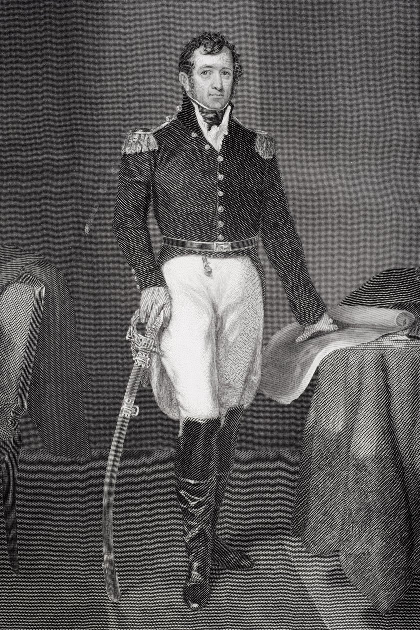 जैकब ब्राउन का पोर्ट्रेट (1775-1828) द्वारा अलोंजो चैपल