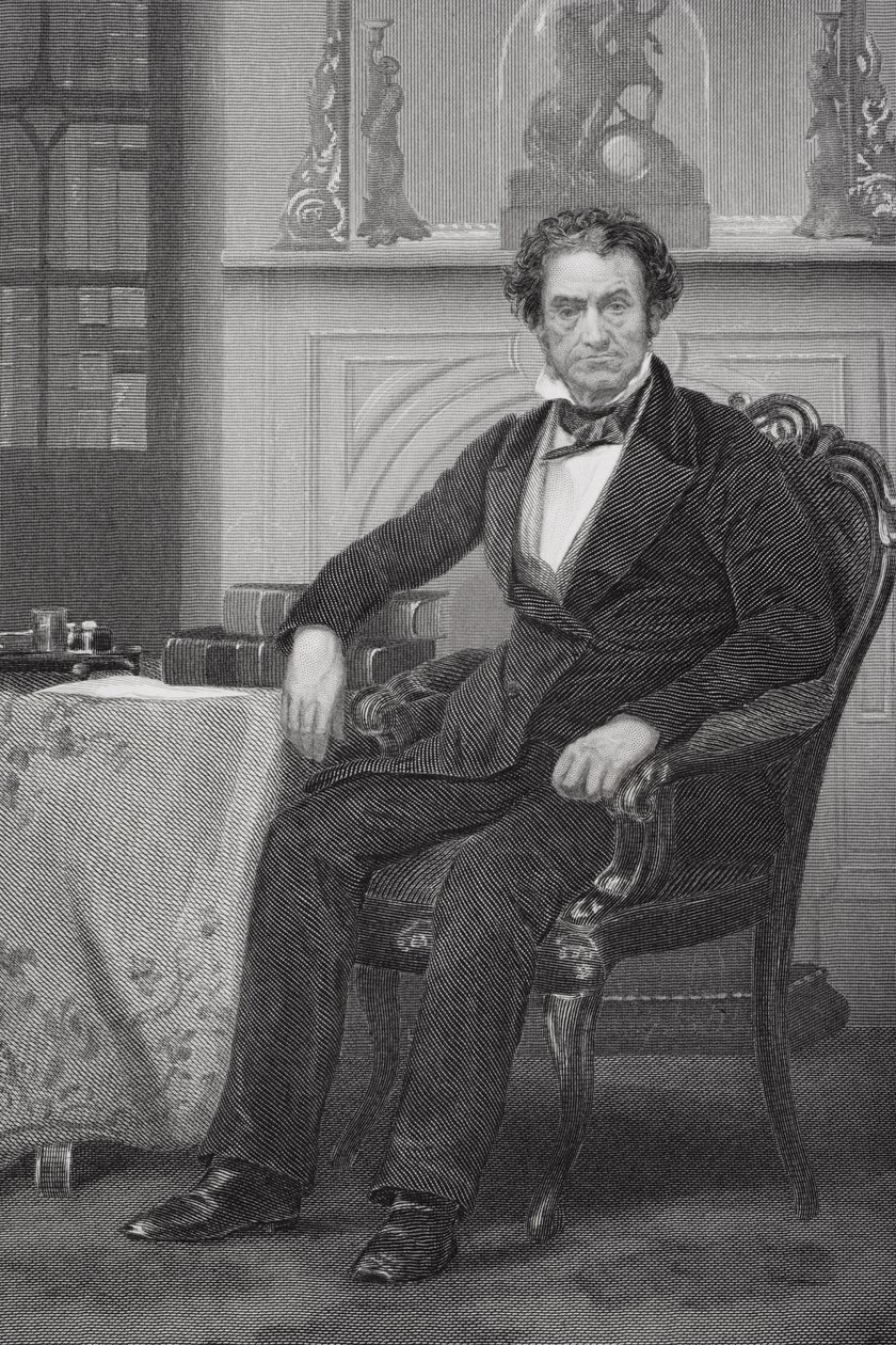 Rufus Choate के पोर्ट्रेट (1799-1859) (लिथो) द्वारा अलोंजो चैपल