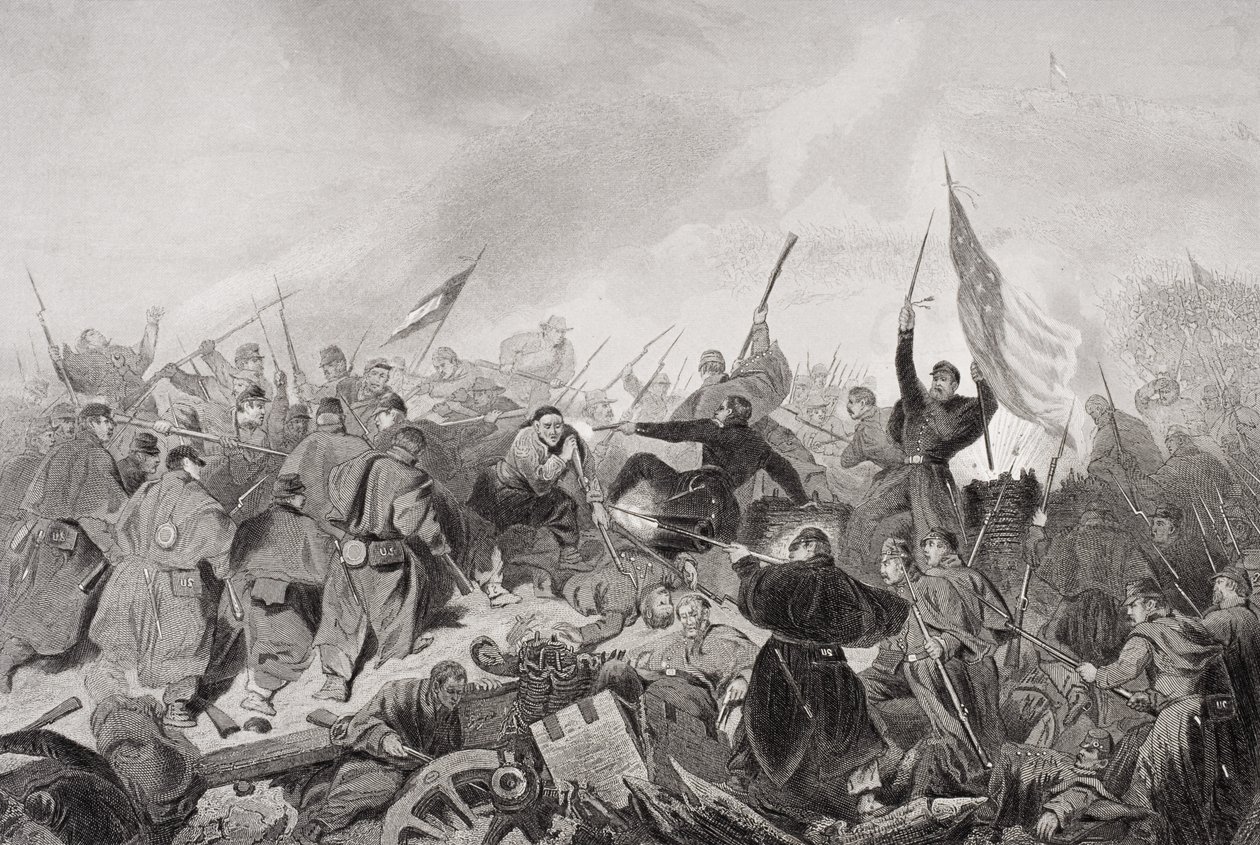 1862 में फोर्ट डोनाल्डसन, डोवर, टेनेसी पर कब्जा द्वारा अलोंजो चैपल