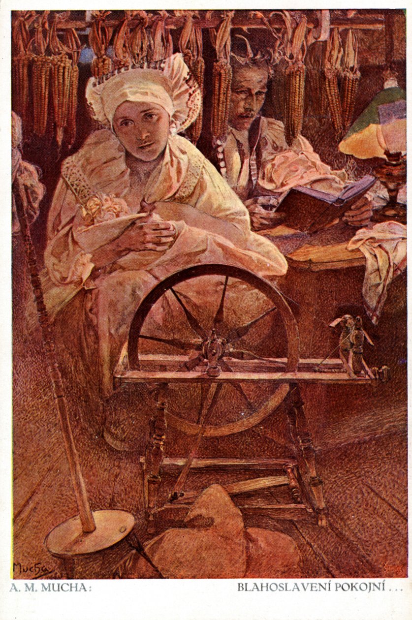 धन्य हैं नम्र, क्योंकि वे पृथ्वी के वारिस होंगे, 1906 द्वारा अल्फोंस मुचा