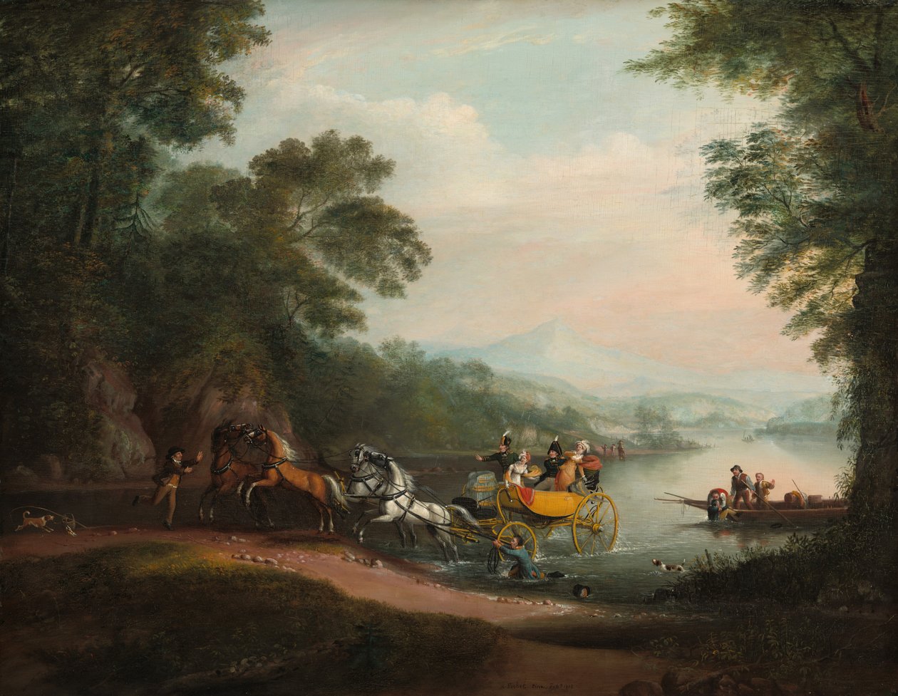 फोर्ड, 1818 में दुर्घटना। द्वारा अल्वान फिशर