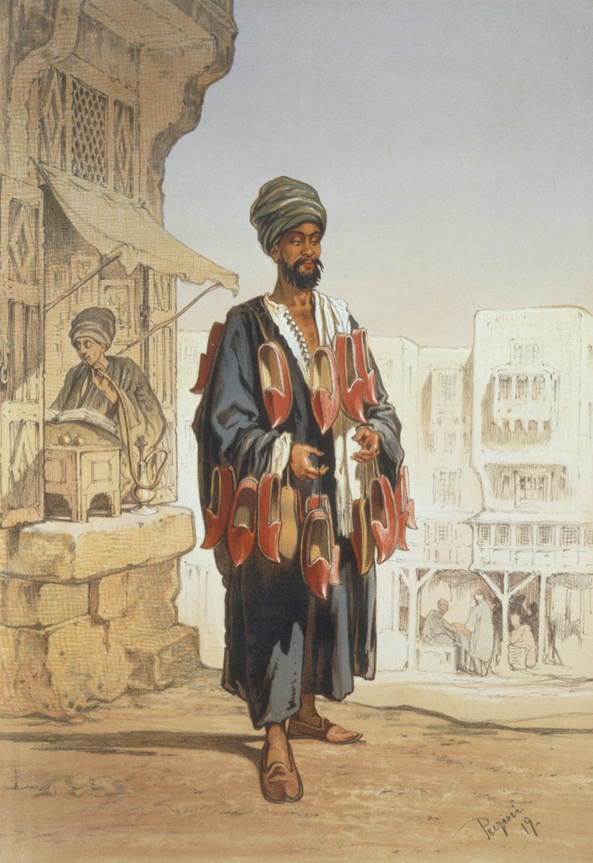 1862 में &39;स्मारिका ऑफ काहिरा&39; से स्लिपर विक्रेता द्वारा अमादेओ प्रीज़ियोसिक