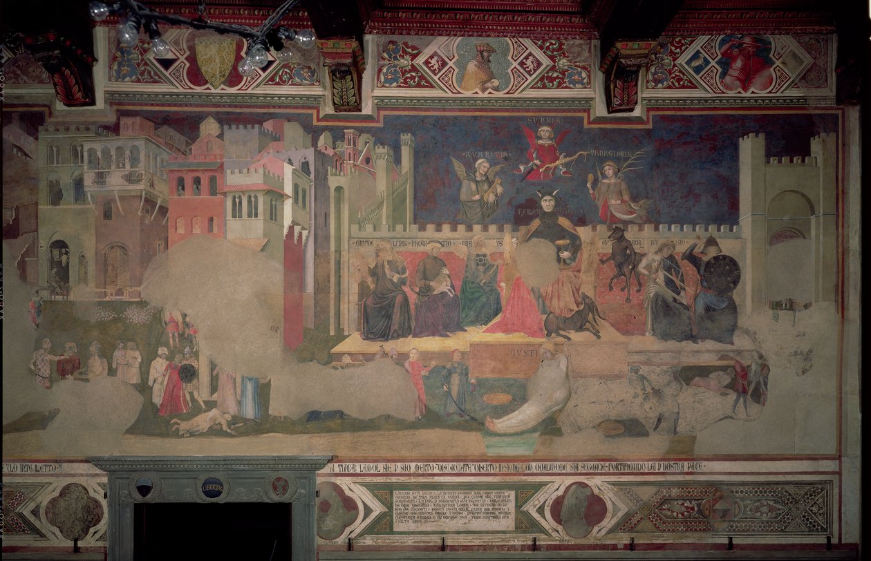 बैड सरकार का रूपक, 1388-40 (136325 भी देखें) द्वारा एम्ब्रोगियो लोरेंजेटी