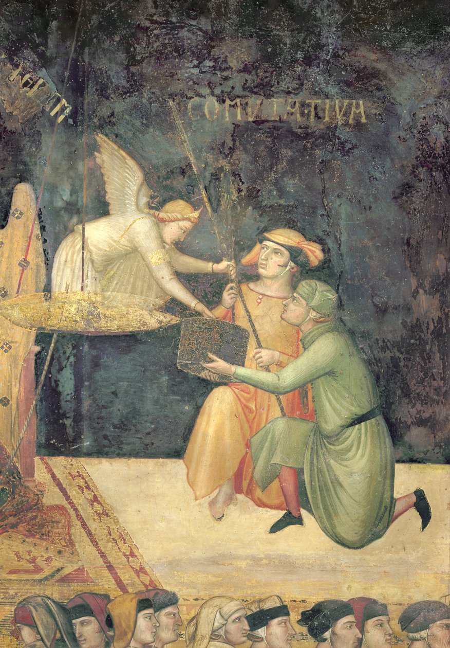 अच्छी सरकार का रूपक, कम्यूटेटिव न्याय के प्रभाव का विस्तार, 1338-40 द्वारा एम्ब्रोगियो लोरेंजेटी