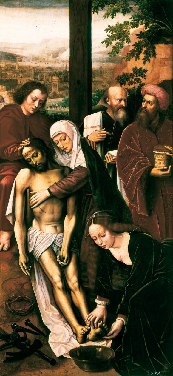 Pietà, विस्तार, सी। 1528 (पैनल पर तेल) द्वारा अमृत बेंसन