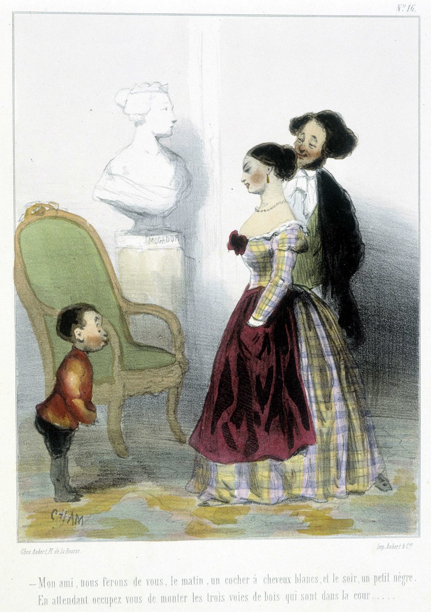 कैरिकेचर - चाम द्वारा "" मेडेलीन्स "" में, v.1870-1880 द्वारा Amedee de Noe (चाम)