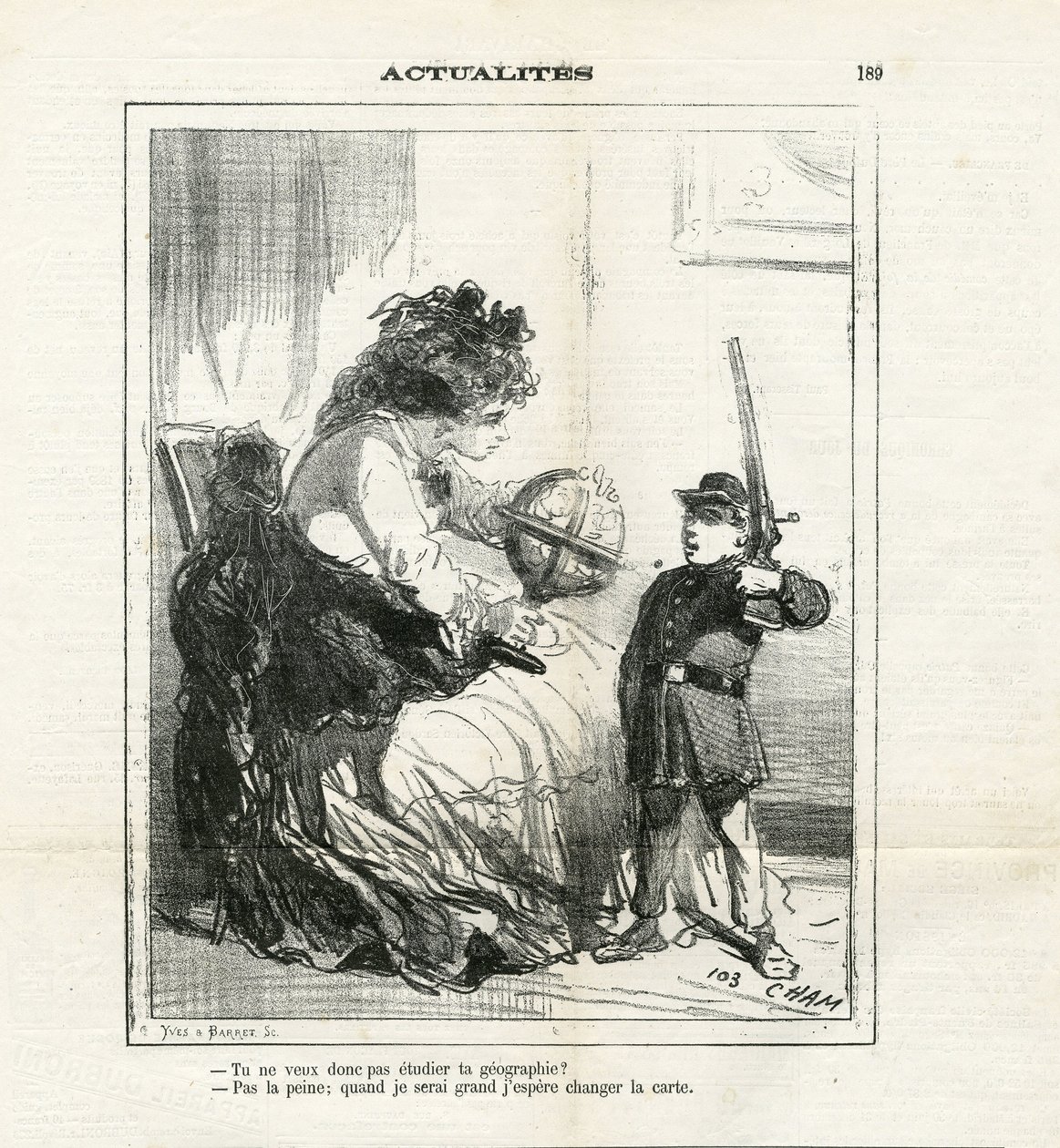 ले चरिवारी में चाम का चित्रण (1819-1879) द्वारा Amedee de Noe (चाम)