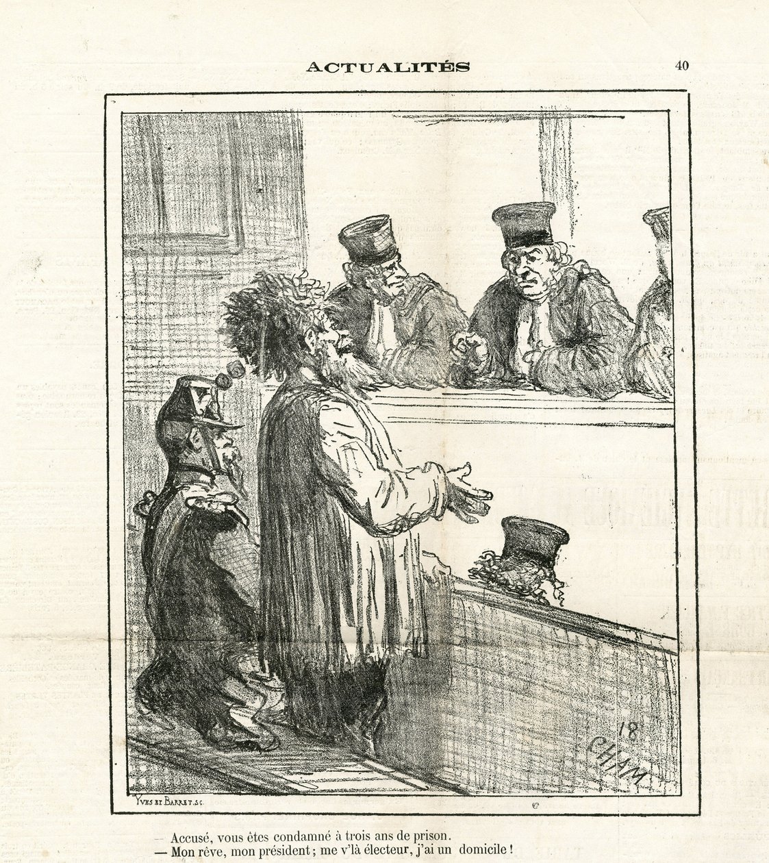 ले चरिवारी में चाम का चित्रण (1819-1879) द्वारा Amedee de Noe (चाम)