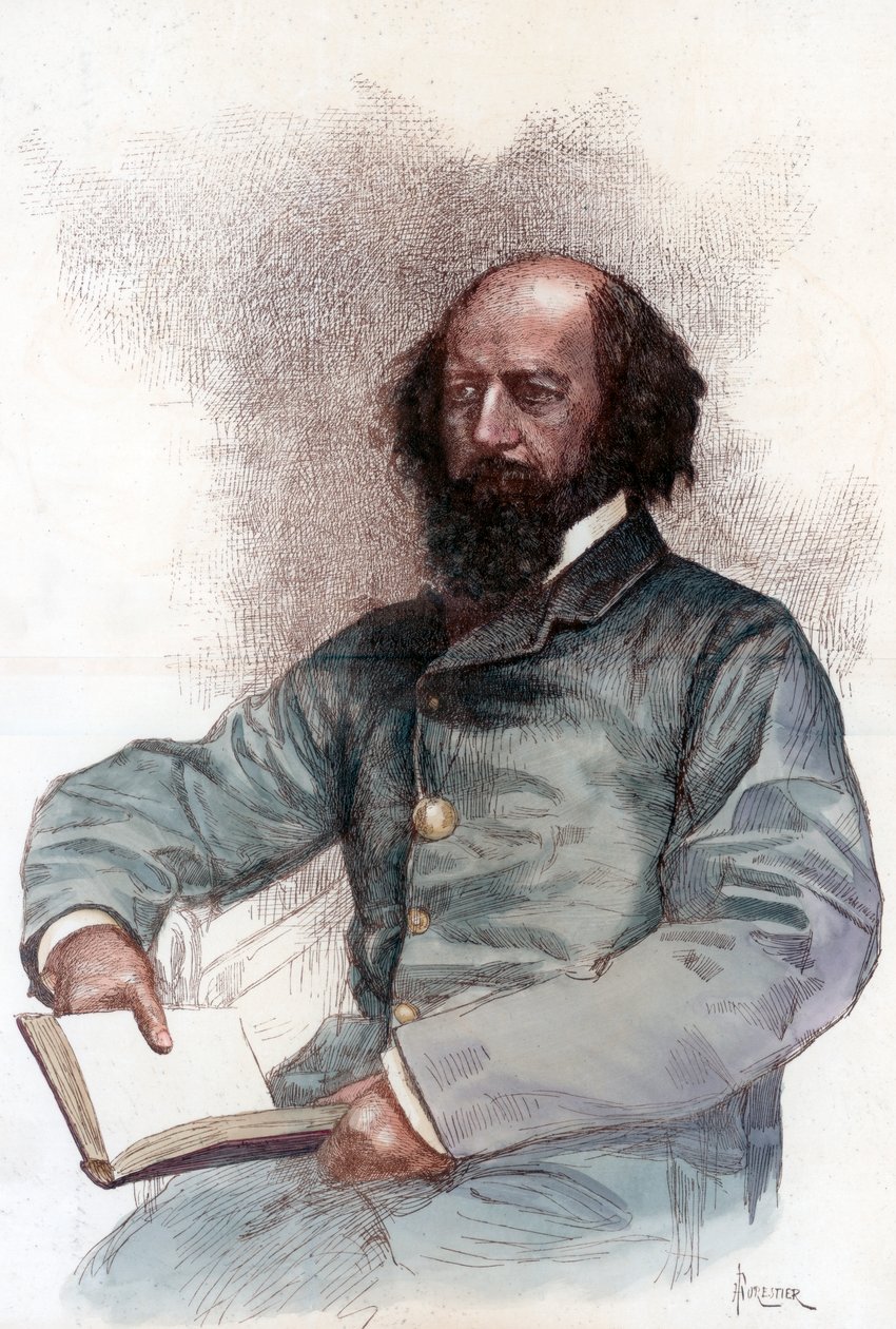 अल्फ्रेड लॉर्ड टेनिसन 1809-1892, अंग्रेजी कवि, 1884। द्वारा अमेदी फॉरेस्टियर