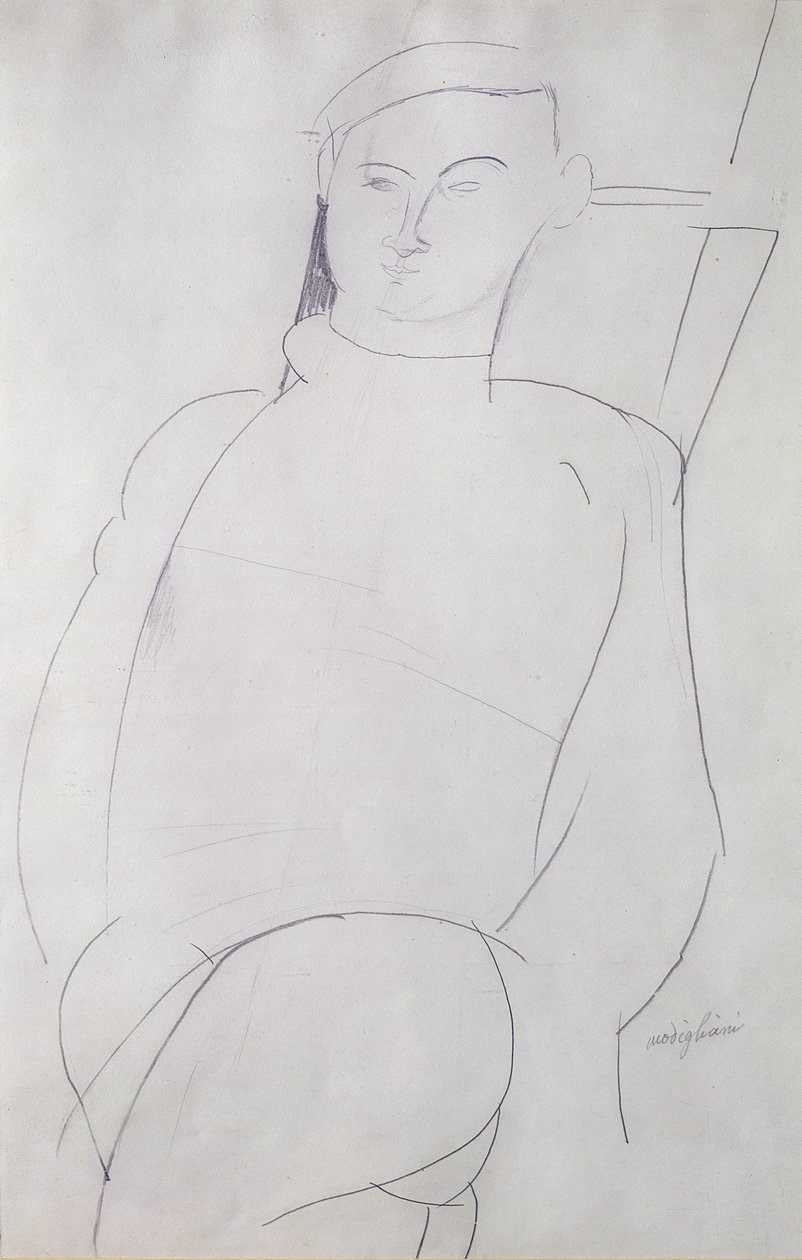जैक्स लिपिट्ज़ (1891-1973) c.1917 द्वारा एमेडियो मोदिग्लिआनी