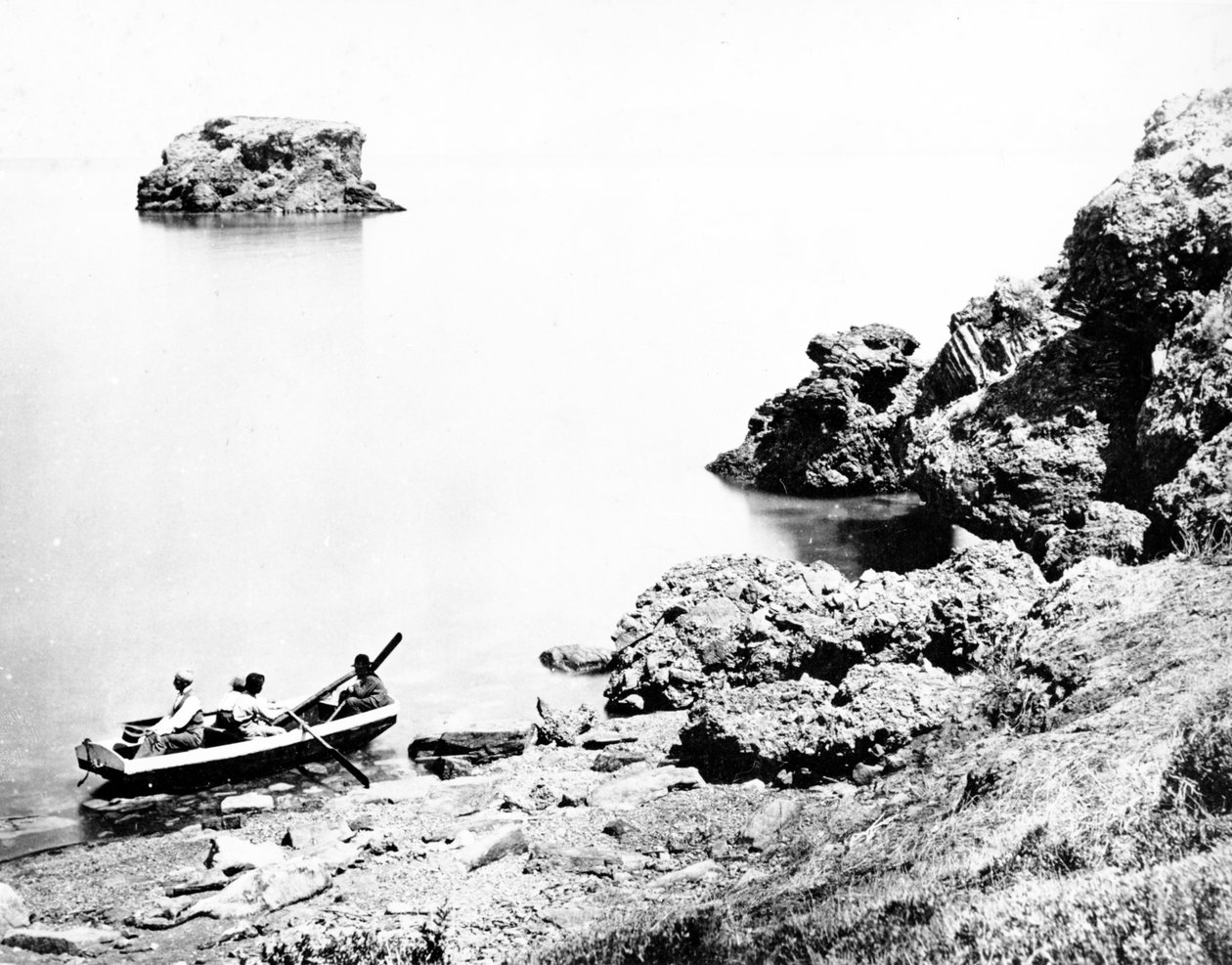 द ग्रेट साल्ट लेक, यूटा, c.1870s द्वारा अमेरिकी फोटोग्राफर