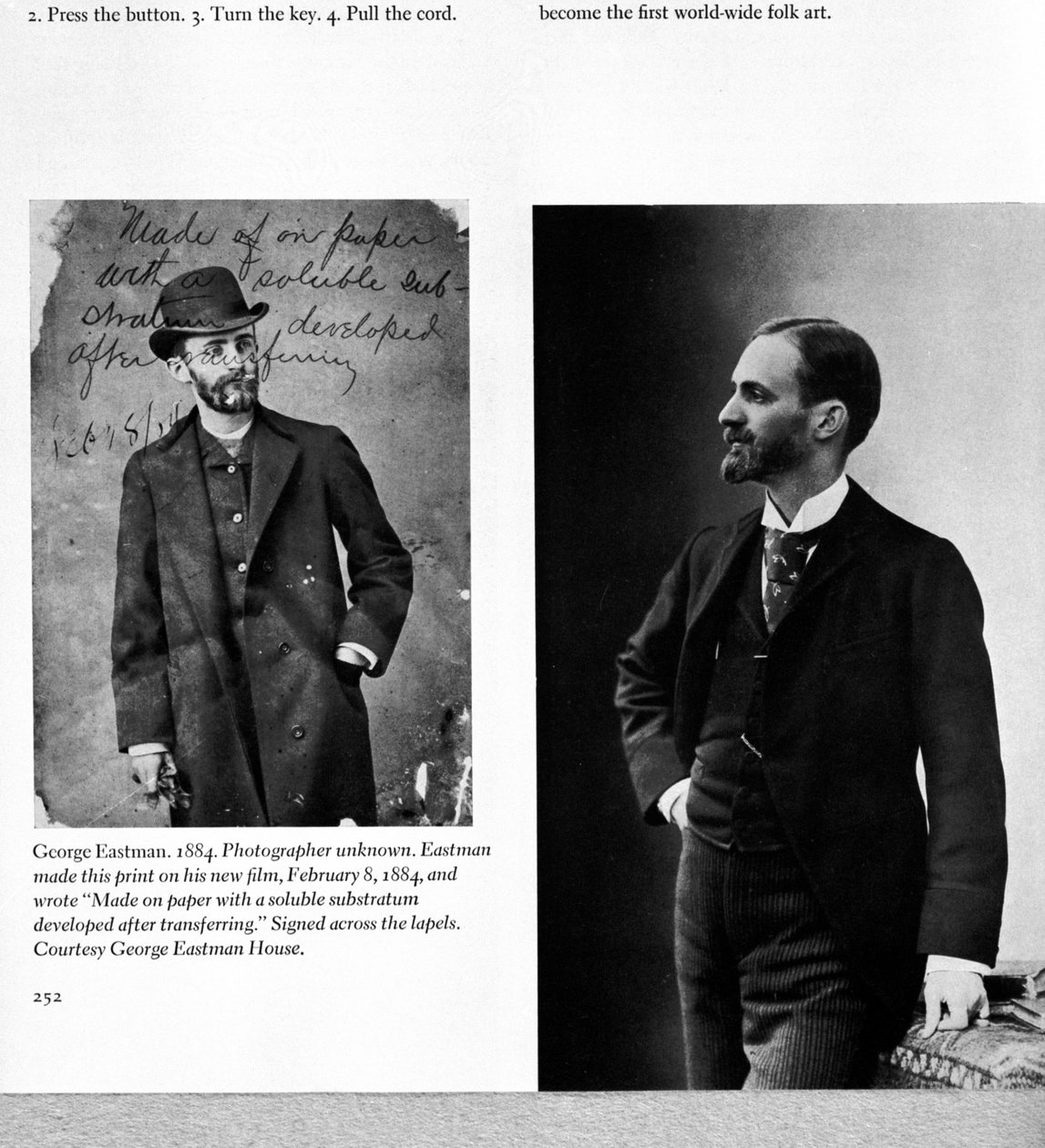 जॉर्ज ईस्टमैन के दो चित्र (1854-1932) 1884 और 1890 द्वारा अमेरिकी फोटोग्राफर