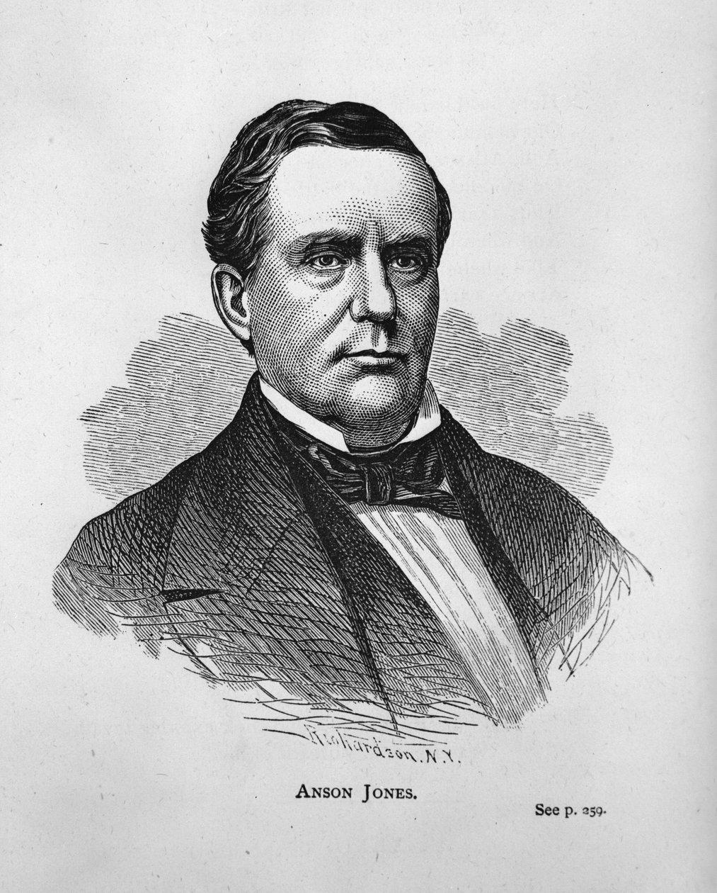 Anson Jones, Texas History Scrapbook से द्वारा अमेरिकी स्कूल