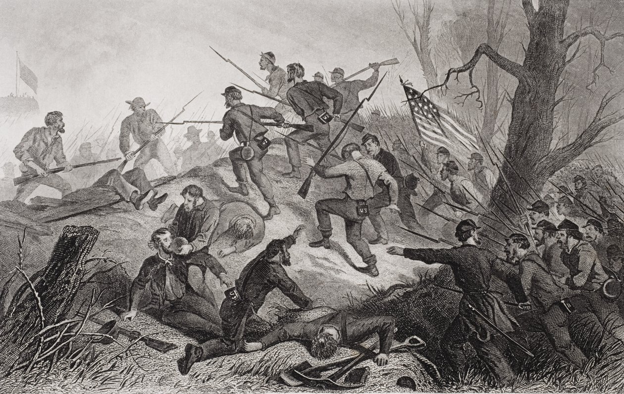 फोर्ट डोनल्सन, टेनेसी पर आरोप, 1862 द्वारा अमेरिकी स्कूल