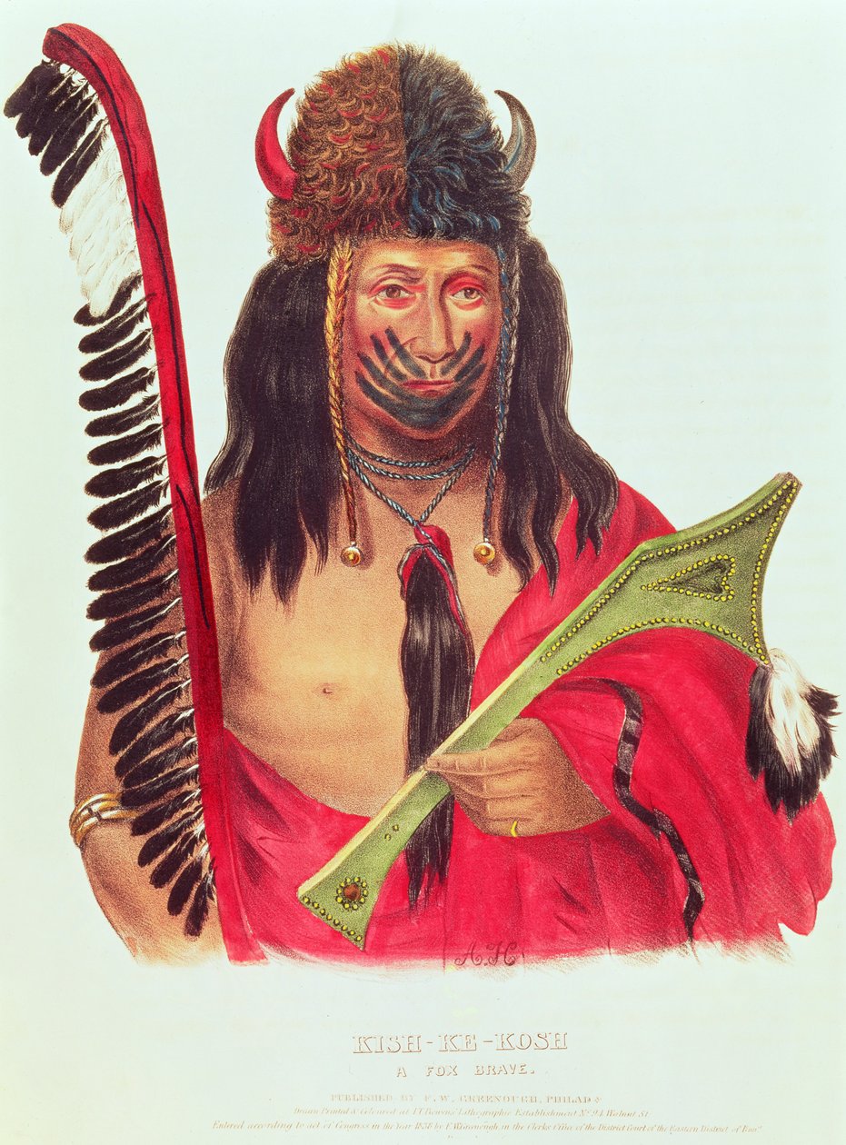 किश-के-कोष, और फॉक्स ब्रेव, 1838-44 द्वारा अमेरिकी स्कूल