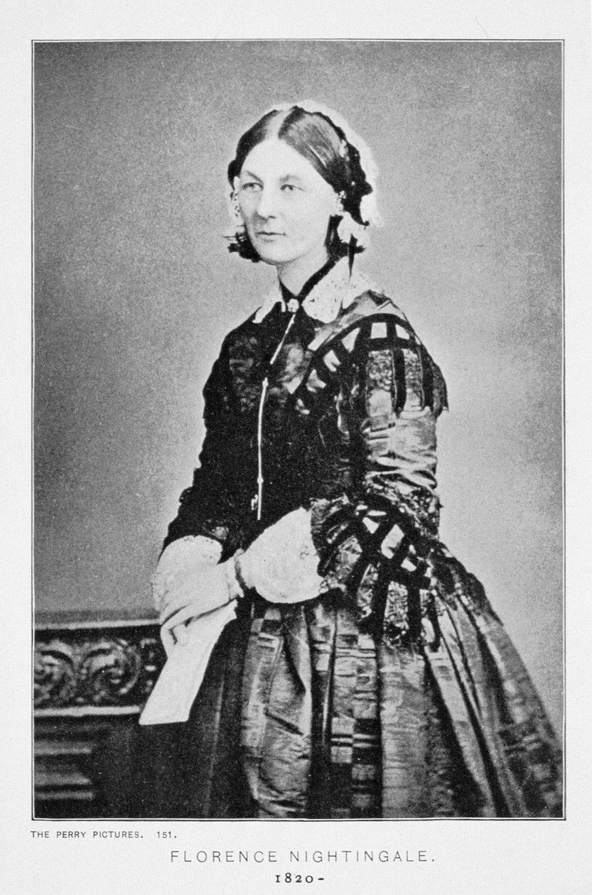 पोर्ट्रेट ऑफ़ फ्लोरेंस नाइटिंगेल (1820-1910) c.1860 द्वारा अमेरिकी स्कूल